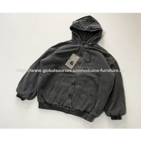 Carhartt American Heavy Wash im Großhandel für Vintage-inspirierte Kapuzenjacken mit Reißverschluss, Classic Vista Mäntel für Damen und Herren