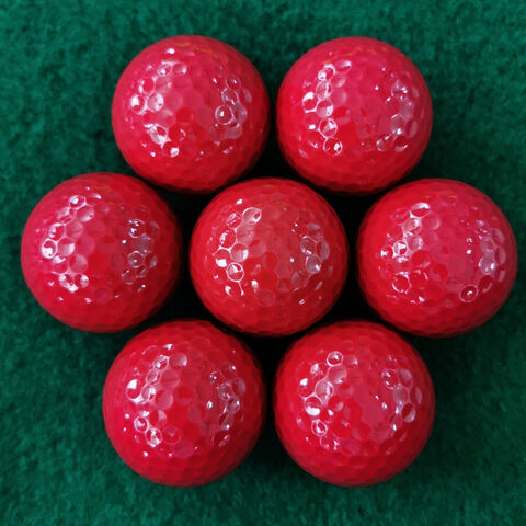 Vente Directe d'Usine de Balles de Golf d'Entraînement Double Couche Colorées avec Logo Personnalisé pour Practice de Golf