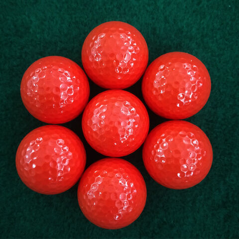 Vente Directe d'Usine de Balles de Golf d'Entraînement Double Couche Colorées avec Logo Personnalisé pour Practice de Golf