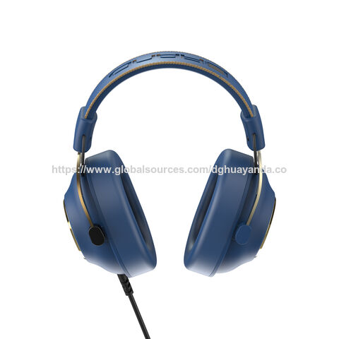 Direkt vom Hersteller: Blaues kabelgebundenes Headset für Gaming, USB-Version für Gamer PC Laptop