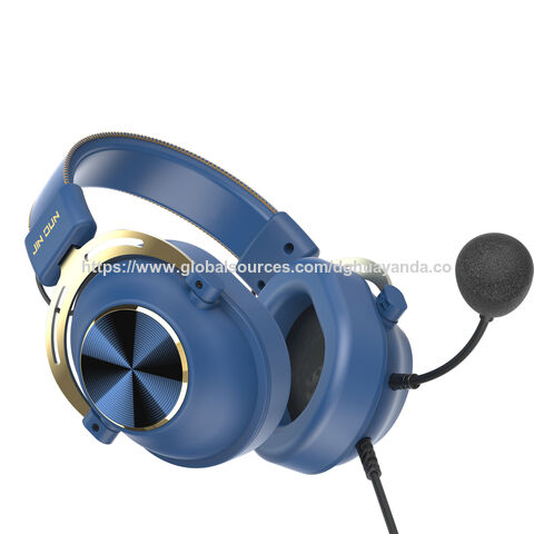 Direkt vom Hersteller: Blaues kabelgebundenes Headset für Gaming, USB-Version für Gamer PC Laptop