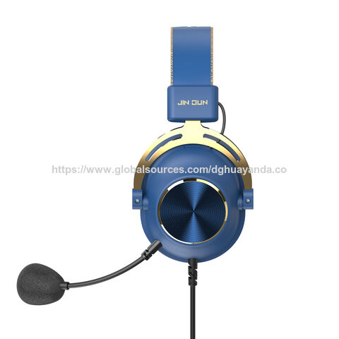 Direkt vom Hersteller: Blaues kabelgebundenes Headset für Gaming, USB-Version für Gamer PC Laptop