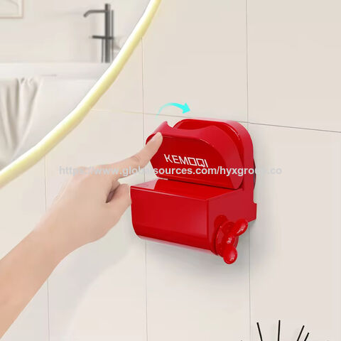 Distributeur de Dentifrice Manuel OEM/ODM Anti-Odeur Étanche Rouleau en Plastique ABS Presse-Tube Accessoires de Salle de Bain Fournitures