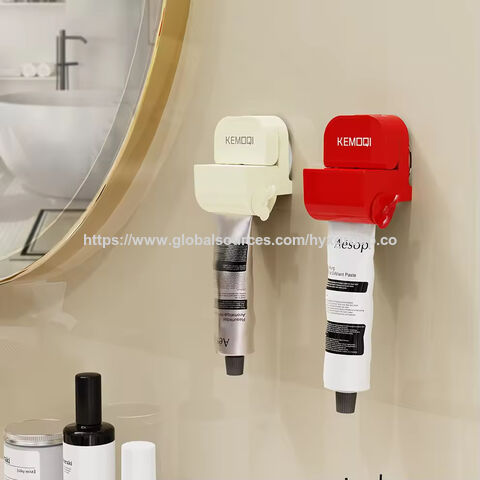 Distributeur de Dentifrice Manuel OEM/ODM Anti-Odeur Étanche Rouleau en Plastique ABS Presse-Tube Accessoires de Salle de Bain Fournitures