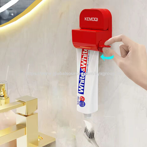 Distributeur de Dentifrice Manuel OEM/ODM Anti-Odeur Étanche Rouleau en Plastique ABS Presse-Tube Accessoires de Salle de Bain Fournitures
