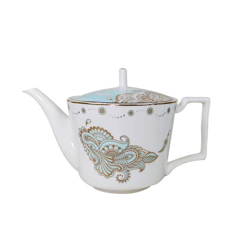 Vajilla de Porcelana China con Borde Dorado: Platos Llanos, Hondos, de Postre y Bajo Platos con Filo de Oro