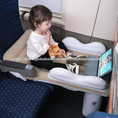 Lit de voyage gonflable pour bébé, lit gonflable portable pour enfants pour train à grande vitesse, avion et voiture, produit en stock