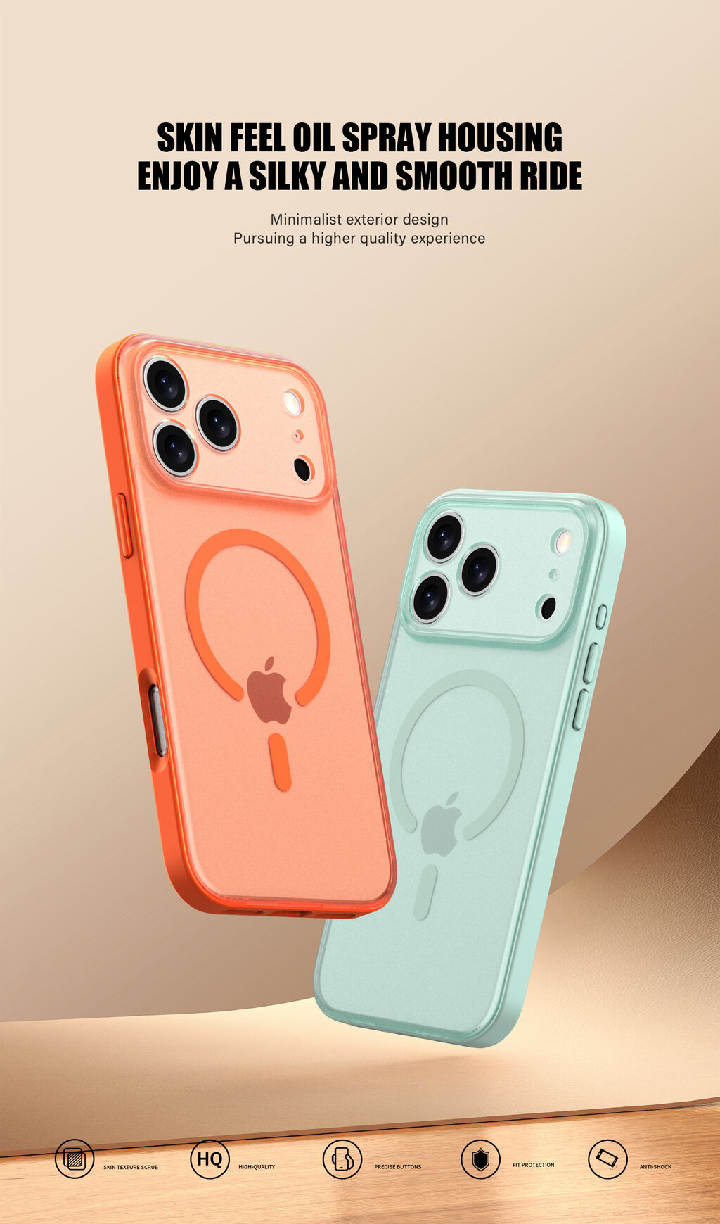 Coque Magnétique IPhone 13 à 17 Pro Max - Protection Caméra Matte, Antichoc, Compatible Recharge Sans Fil