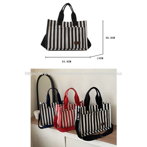 Sacola de ombro feminina, casual, de lona, reutilizável, ecológica, para compras e viagens