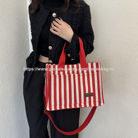 Sacola de ombro feminina, casual, de lona, reutilizável, ecológica, para compras e viagens