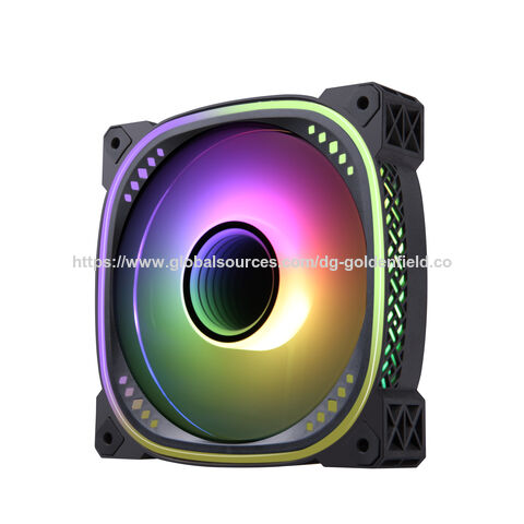 Ventilateur de Refroidissement Silencieux Golden Field Prism Ⅱ 12cm PWM+ARGB pour Boîtier PC, Refroidisseur d'Air, Design Populaire, Meilleure Vente