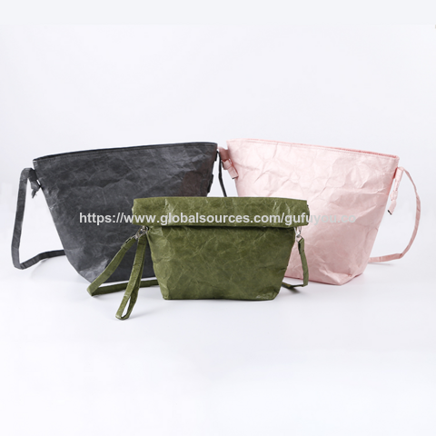 Bolsa de ombro de colagem de papel Tyve para meninas, bolsas de tiracolo personalizadas