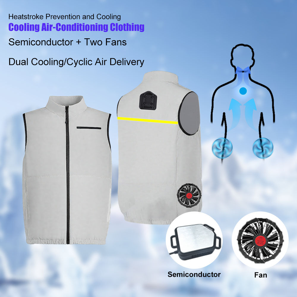 Air Cooling Jacket, 20000mah Large Capacity Cooling Clothes With Fan ...