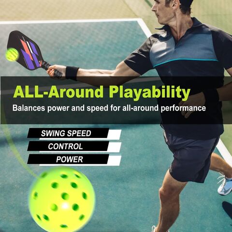Raquetas de Pickleball de Fibra de Carbono con Núcleo de Panal, Superficie Texturizada de Grafito, Ligeras, para Venta al por Mayor