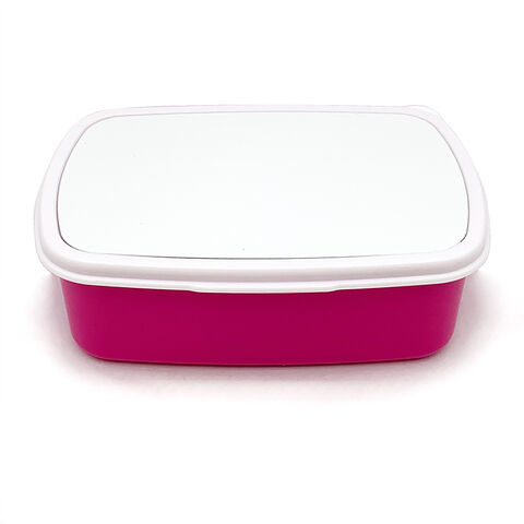 Lancheira Bento de Plástico Ecológico para Crianças e Adultos, Sublimação em Branco, Estilo Japonês com Divisória, de Venda Quente