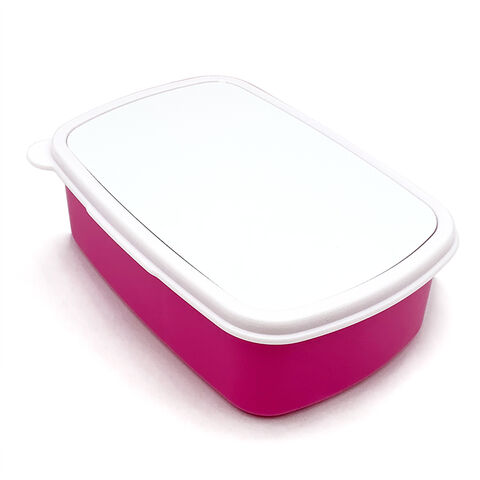 Lancheira Bento de Plástico Ecológico para Crianças e Adultos, Sublimação em Branco, Estilo Japonês com Divisória, de Venda Quente