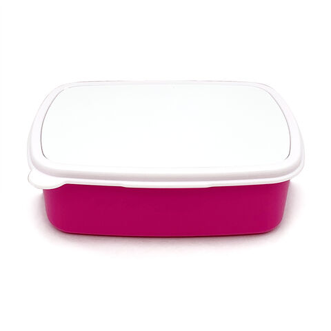 Lancheira Bento de Plástico Ecológico para Crianças e Adultos, Sublimação em Branco, Estilo Japonês com Divisória, de Venda Quente
