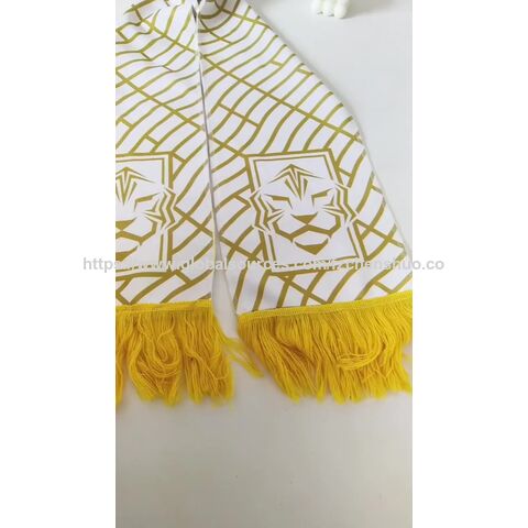 Premium Team Schals Souvenir Sport Fußball Fanschals Jubelschals mit Quasten Beidseitiger Druck