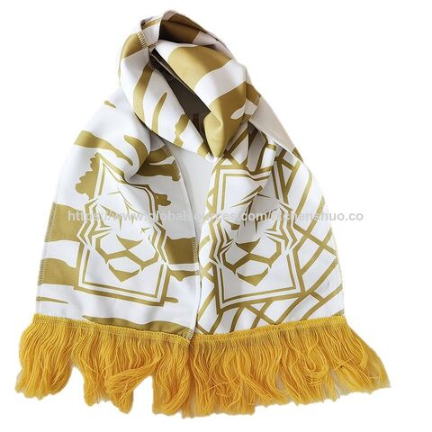 Premium Team Schals Souvenir Sport Fußball Fanschals Jubelschals mit Quasten Beidseitiger Druck