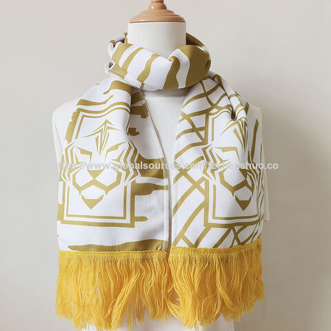 Premium Team Schals Souvenir Sport Fußball Fanschals Jubelschals mit Quasten Beidseitiger Druck