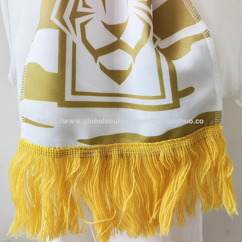 Premium Team Schals Souvenir Sport Fußball Fanschals Jubelschals mit Quasten Beidseitiger Druck