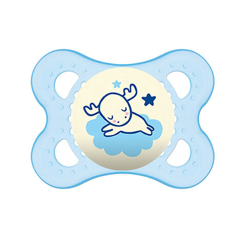 Empeng bayi BPA Free lembut seperti ASI bercahaya artefak penyapihan bayi teether silikon