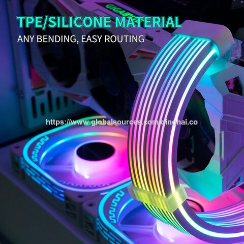 Kabel RGB 2*8pin, Ekstensi Kabel RGB PSU - 5V 3Pin ARGB Teralamatkan