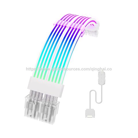 Kabel RGB 2*8pin, Ekstensi Kabel RGB PSU - 5V 3Pin ARGB Teralamatkan