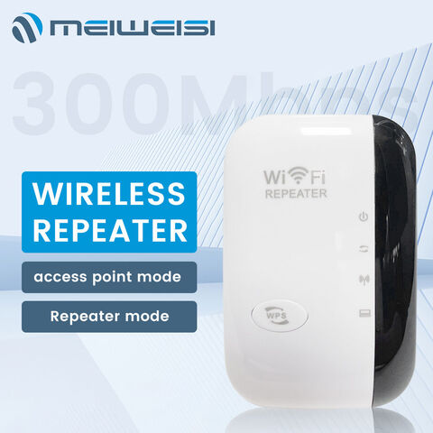 Amplificador de sinal WiFi de 300M, amplificador de rede sem fio doméstico aprimorado, expansor de roteador móvel através da parede, repetidor