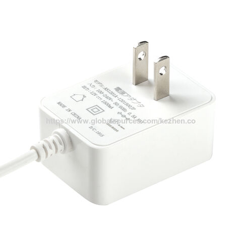 Adaptateurs d'alimentation à découpage AC DC, alimentation, chargeurs de batterie 12V 1.5A avec prise US et approbation UL FCC PSE