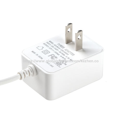 Adaptateurs d'alimentation à découpage AC DC, alimentation, chargeurs de batterie 12V 1.5A avec prise US et approbation UL FCC PSE