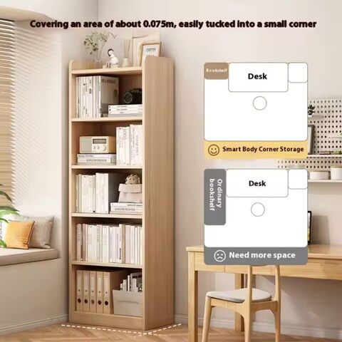 Modernes Design Mehrzweck-Holzbücherregal Praktischer Aufbewahrungsschrank für Büchersammlung für Wohnzimmer Schlafzimmer Wohnmöbel