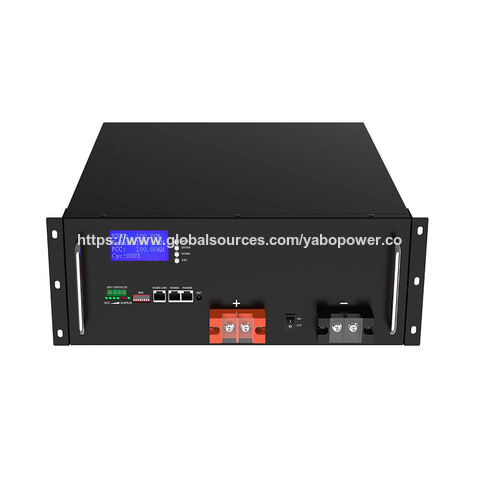 YABO 48V 150Ah LiFePO4 en Rack para Minas Híbridas Solar-Diésel con 98% de Eficiencia de Ida y Vuelta y Control Remoto del Acelerador