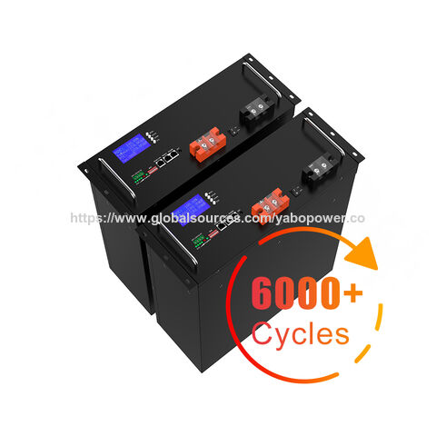 YABO 48V 150Ah LiFePO4 en Rack para Minas Híbridas Solar-Diésel con 98% de Eficiencia de Ida y Vuelta y Control Remoto del Acelerador