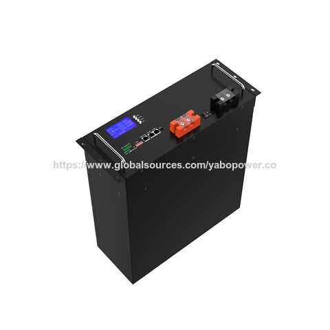 YABO 48V 150Ah LiFePO4 en Rack para Minas Híbridas Solar-Diésel con 98% de Eficiencia de Ida y Vuelta y Control Remoto del Acelerador