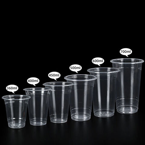 Venda direta da fábrica OEM Copos de cerveja de plástico descartáveis Copos transparentes para bebidas Copos de vinho descartáveis 360ml 12oz