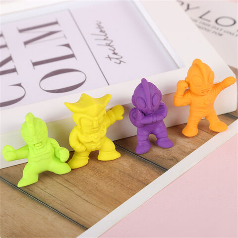 Goma de Borrar 3D Creativa, Pequeña, Linda, de Dibujos Animados, Novedosa, Material TPR, Borrador de Lápiz, Juguete para Niños - Ideal para Regalo y Papelería al por Mayor