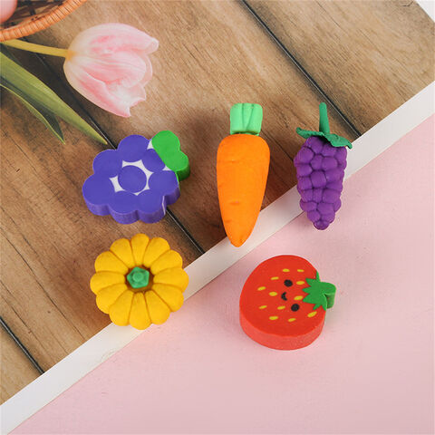Goma de Borrar 3D Creativa, Pequeña, Linda, de Dibujos Animados, Novedosa, Material TPR, Borrador de Lápiz, Juguete para Niños - Ideal para Regalo y Papelería al por Mayor
