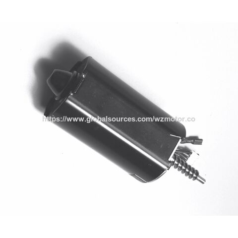 Kundenspezifischer CF090 12V 50W DC-Motor, OD: 36,8 mm * 34 mm (H) * 60,4 mm (L) flache Bauform, Gehäuse mit schwarzer Pulverbeschichtung, vielfältige Anwendungsmöglichkeiten