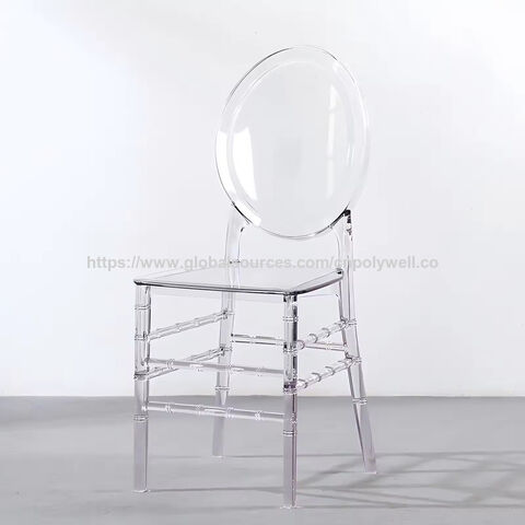 Meilleure vente : Chaise Tiffany transparente démontable, empilable, Chiavari en acrylique pour mariages, banquets d'hôtel et événements