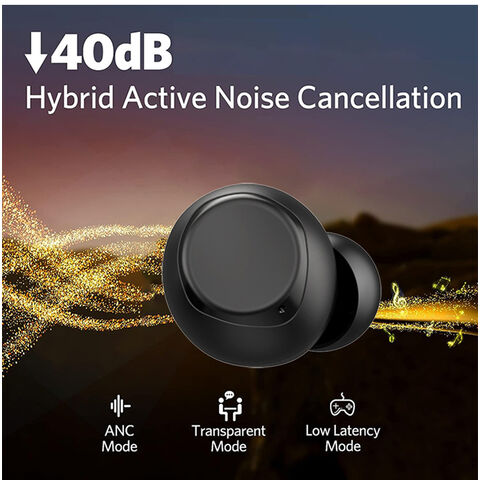 سماعات أذن للألعاب TWS بتأخير 40 مللي ثانية صوت ستريو باس ANC لاسلكي لـ Bluetooth 5.4 سماعات أذن داخلية LED بطارية JL خدمة OEM