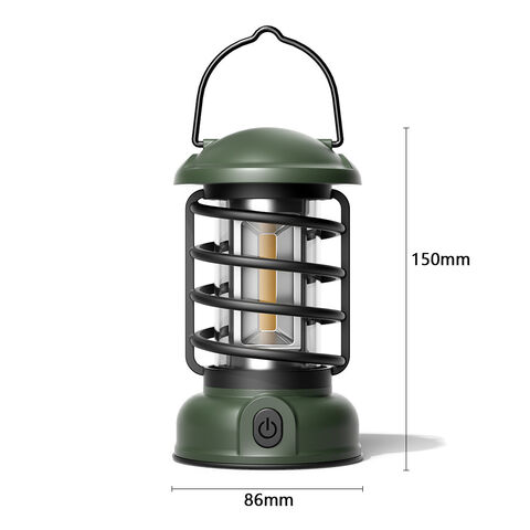Lanternes de Camping LED Rétro Multifonctionnelles d'Extérieur en Gros, Luminosité Réglable, Éclairage d'Ambiance