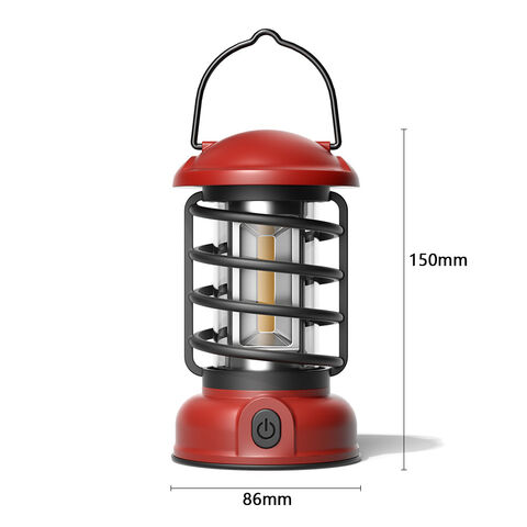 Lanternes de Camping LED Rétro Multifonctionnelles d'Extérieur en Gros, Luminosité Réglable, Éclairage d'Ambiance
