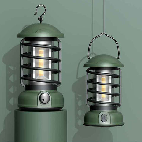 Lanternes de Camping LED Rétro Multifonctionnelles d'Extérieur en Gros, Luminosité Réglable, Éclairage d'Ambiance