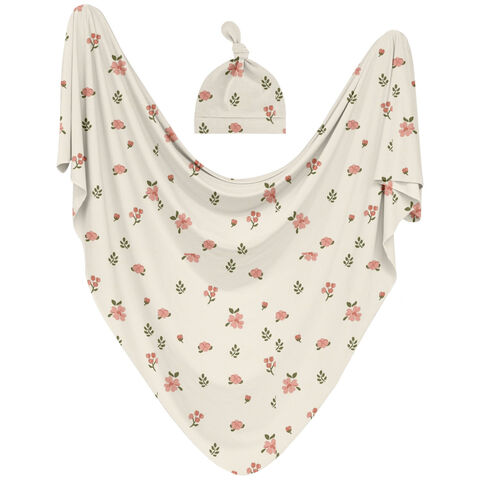 Manta de Bebé Personalizada de Bambú Orgánico Suave y Transpirable, Tejido de Punto Liso de Bambú Spandex