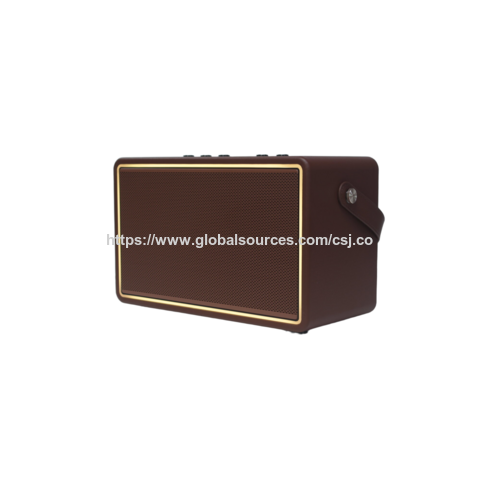 Dernière conception Haut-parleurs Hifi actifs d'extérieur 80W Enceinte Bluetooth musicale en bois