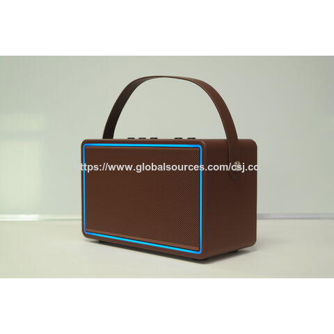 Dernière conception Haut-parleurs Hifi actifs d'extérieur 80W Enceinte Bluetooth musicale en bois