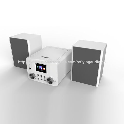 Radio Internet en gros dans une conception de micro-système avec lecteur CD DAB FM BT MP3, radio-réveil avec haut-parleurs 30W*2