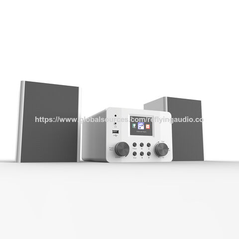 Radio Internet en gros dans une conception de micro-système avec lecteur CD DAB FM BT MP3, radio-réveil avec haut-parleurs 30W*2