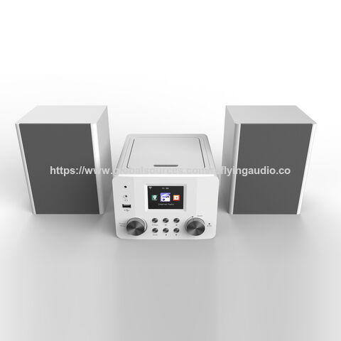 Radio Internet en gros dans une conception de micro-système avec lecteur CD DAB FM BT MP3, radio-réveil avec haut-parleurs 30W*2